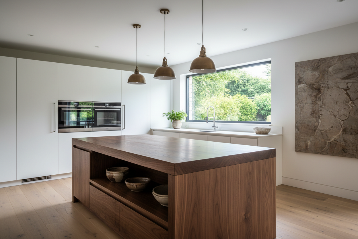 Ahşap Mutfak Adası